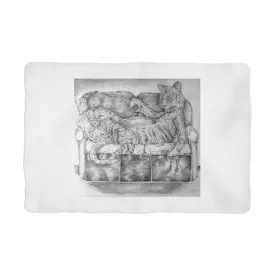 Tiger on a Couch Sublimation Pet Blanket