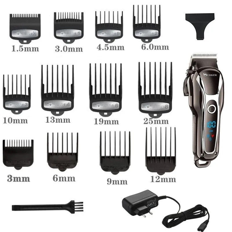 TURBO Barber Hair Clipper - Professional Men Hair Trimmer