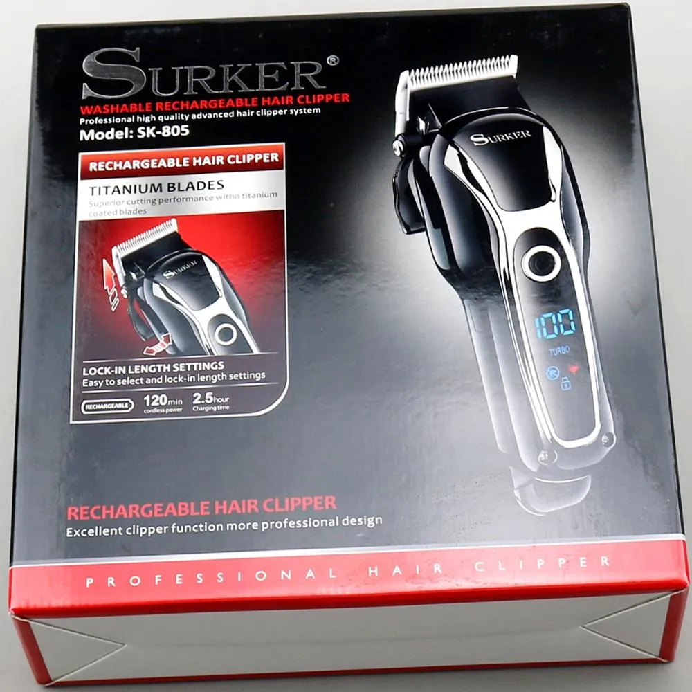 TURBO Barber Hair Clipper - Professional Men Hair Trimmer