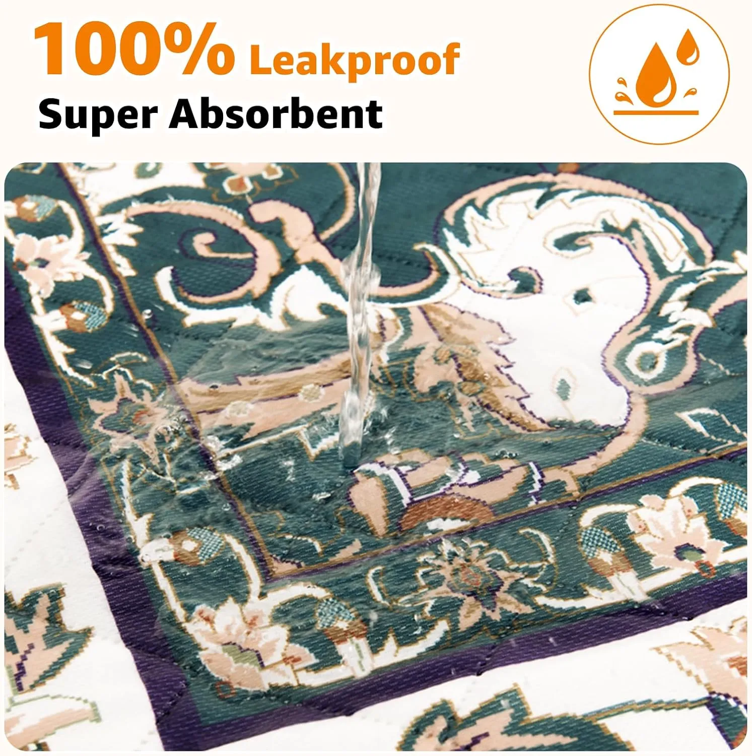 Washable Pee Pads for Dogs: 2 Pack Reusable Pee Pads for Dogs, 36"x48" Waterproof & Leakproof Washable Puppy Pad, Non-Slip Whelping Pee Pads & Potty Training Pad for Floor, Playpen,Crate, Couch
